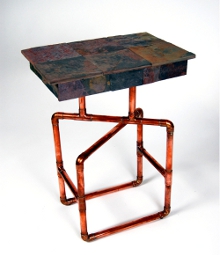 Criss-Cross Table - Copper Design